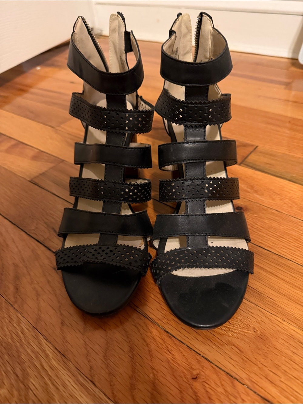 groove Black Multi-Strap Gladiator Heels